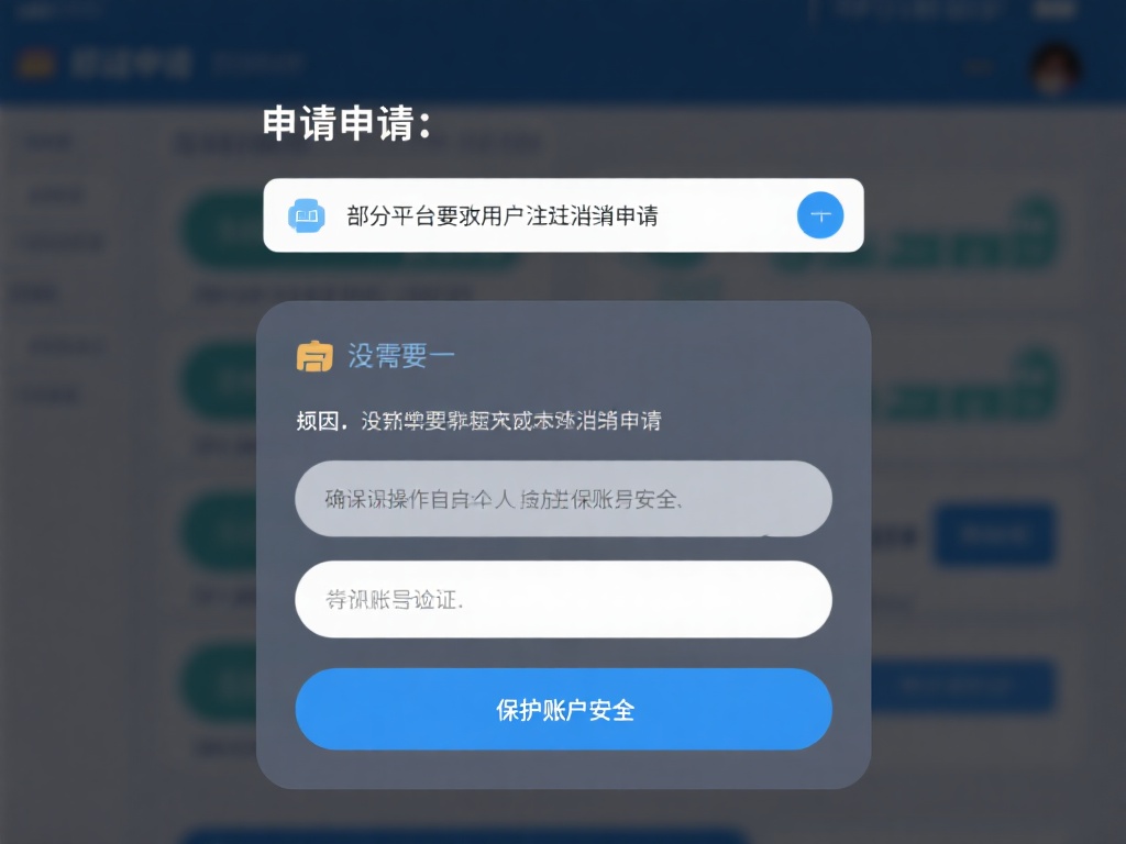 提交申请：部分平台要求用户提交注销申请，并可能需要