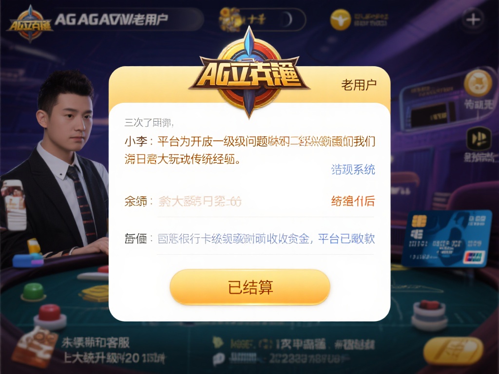 ag亚游显示已结算 却没有钱到账 (AG亚游显示已结算为何钱未到账?原因解析) 为了让大家更直观地理解这一问题,我们来看一个玩家的